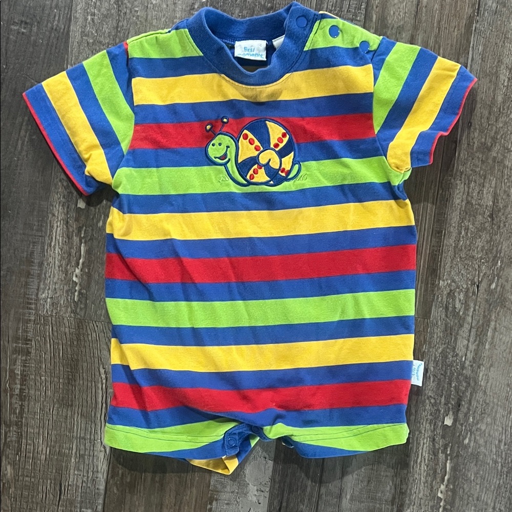 Vintage first moments romper (3-6M)